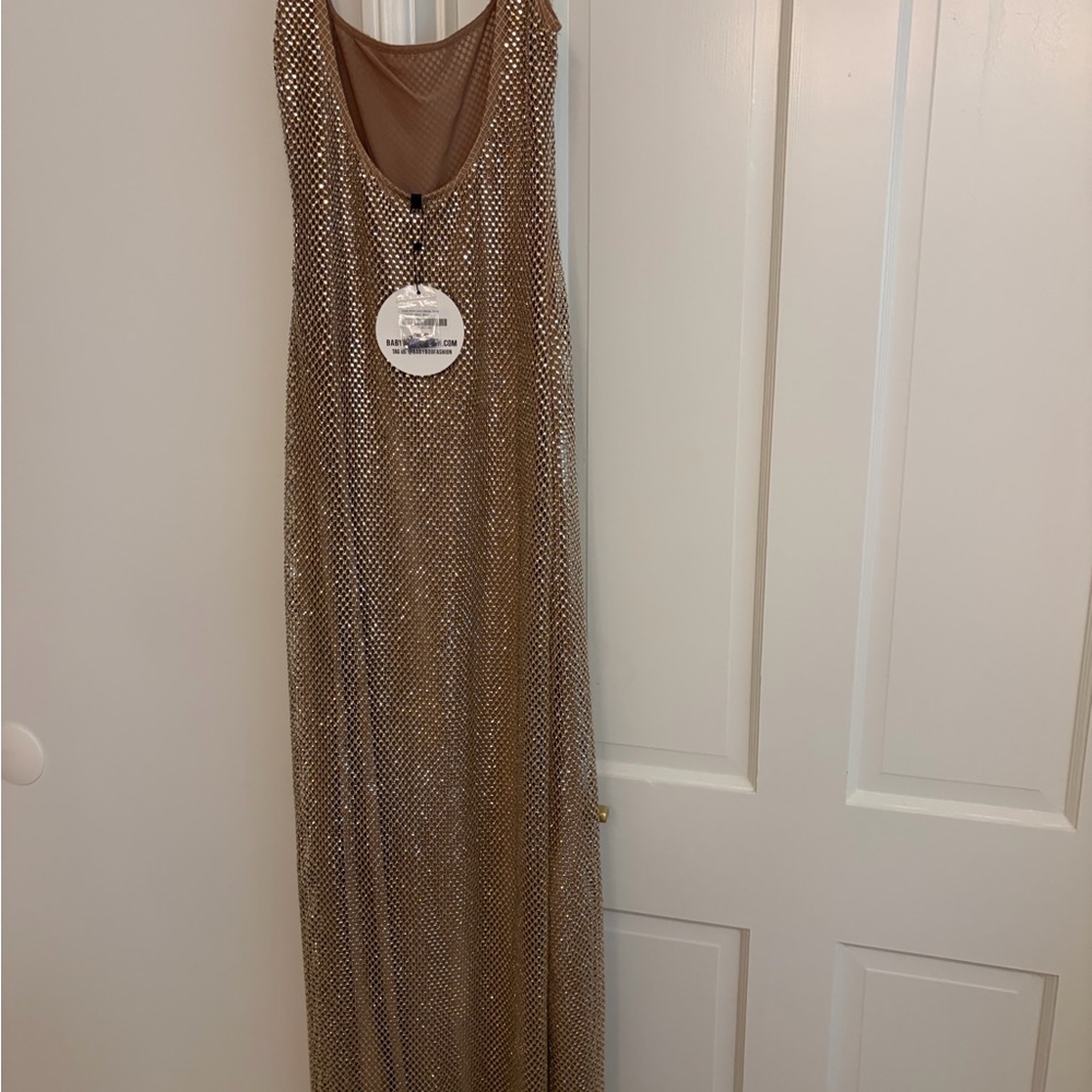 Babyboo Petra Maxi Dress in Gold - Picture 9 of 9